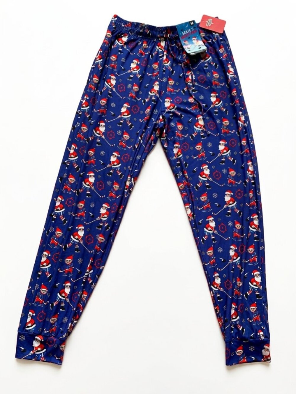Main And Local - "Santa's Hat Trick" Holiday Pajama Loungewear Pants - Medium